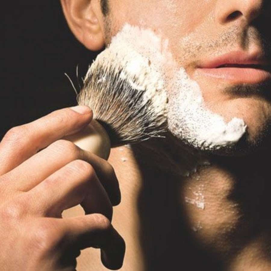 Shaving husband