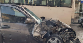 Авария с участием двух маршрутных автобусов произошла в Кисловодске