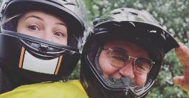 Дмитрий Дибров и его жена попали в аварию на мотоцикле