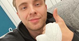 Егор Крид сломал свой палец во время съемок нового клипа