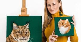 Украинская художница Анна Цуканова создает портреты животных, которые кажутся живыми