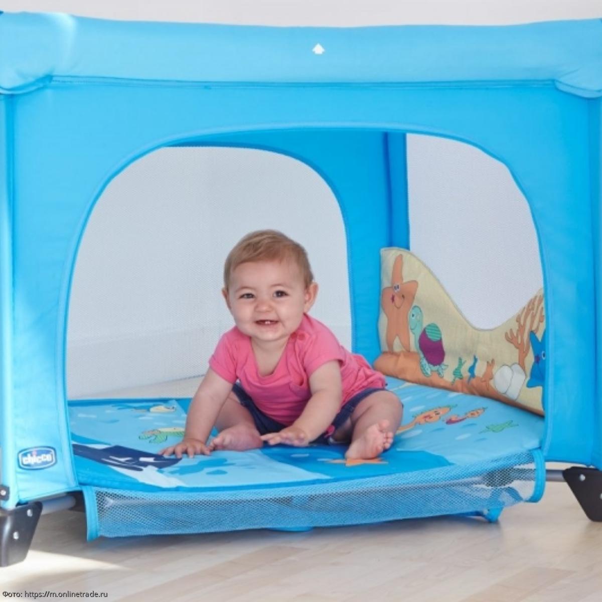 Кровать манеж chicco open green playpen