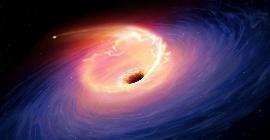 Близлежащая сверхмассивная черная дыра разорвала на части звезду, в три раза больше Солнца