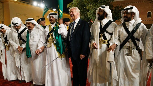 трамп король саудовской аравии
