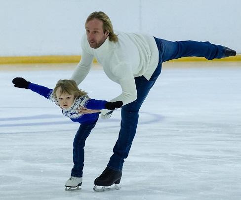 плющенко с сыном на льду