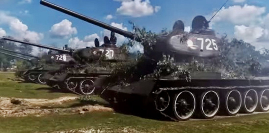 в армии Лаоса до последнего времени использовались Т-34-85