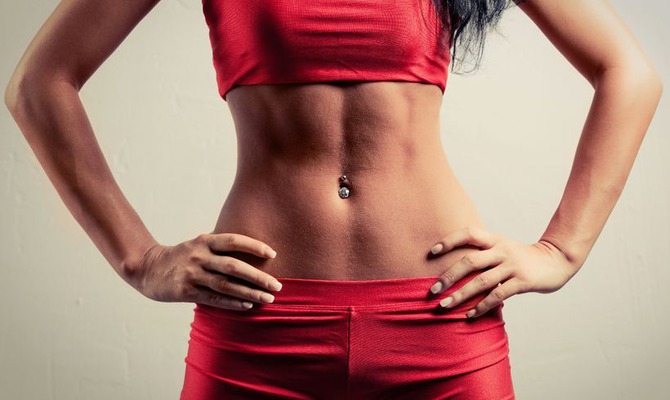 плоский живот 