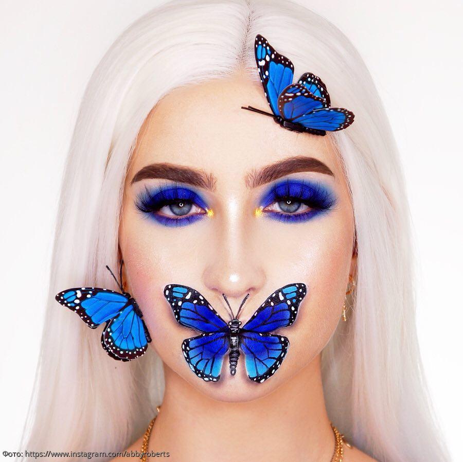 макияж с бабочкой