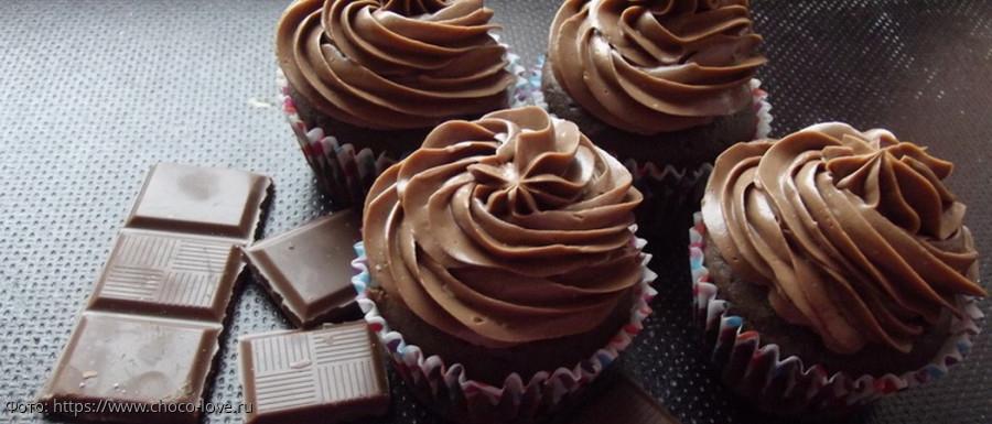 шоколадный ганаш капкейки 
