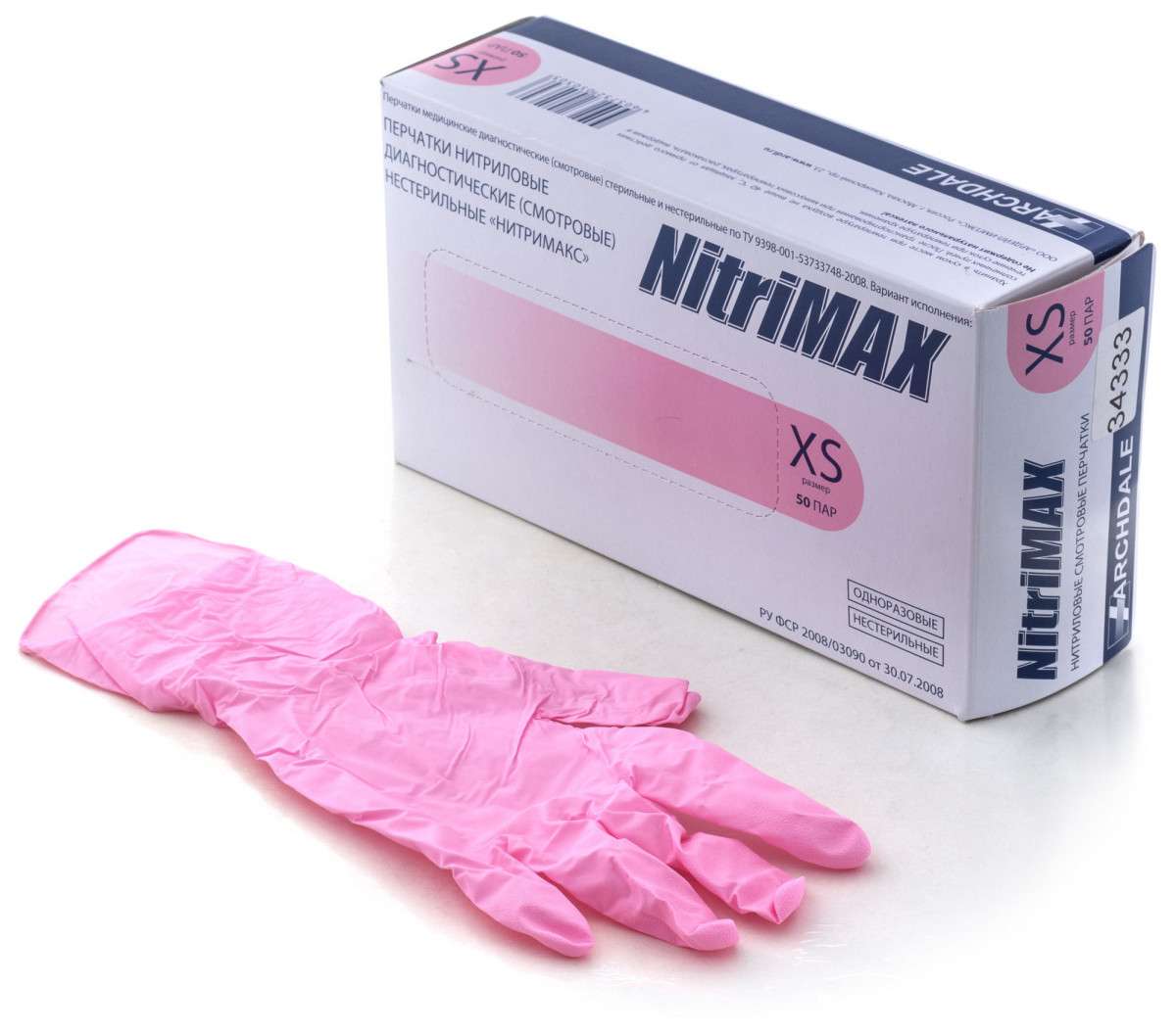 упаковка нитриловых перчаток
