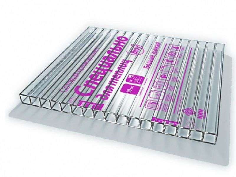 Поликарбонат сотовый 3,5 мм «Специально для теплиц» (Прозрачный, 6 х 2,1 м) Поликарбонат сотовый 3,5 мм «Специально для теплиц»