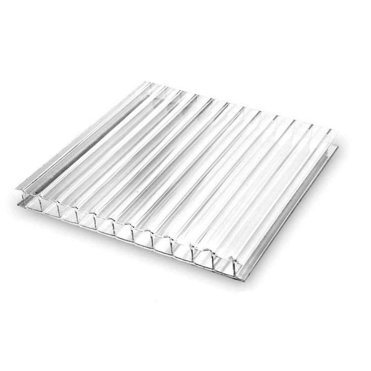 Сотовый поликарбонат 4мм прозрачный CARBOGLASS Усиленный 2,1х6м/​12м (0,68кг/​м2)