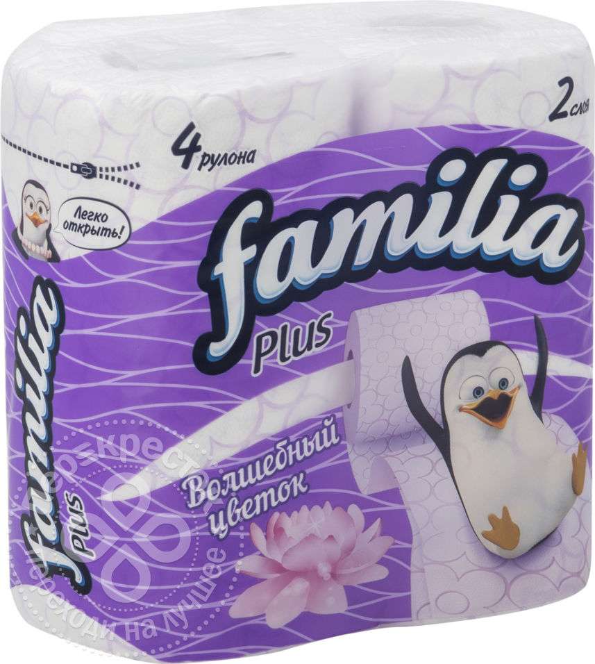 Туалетная бумага Familia Plus Волшебный цветок