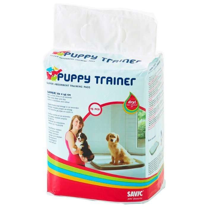 Пеленки для щенков впитывающие SAVIC Puppy Trainer Pad L 60х45 см