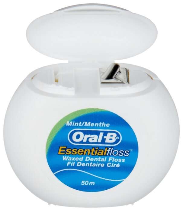 Oral-B зубная нить Essential вощеная