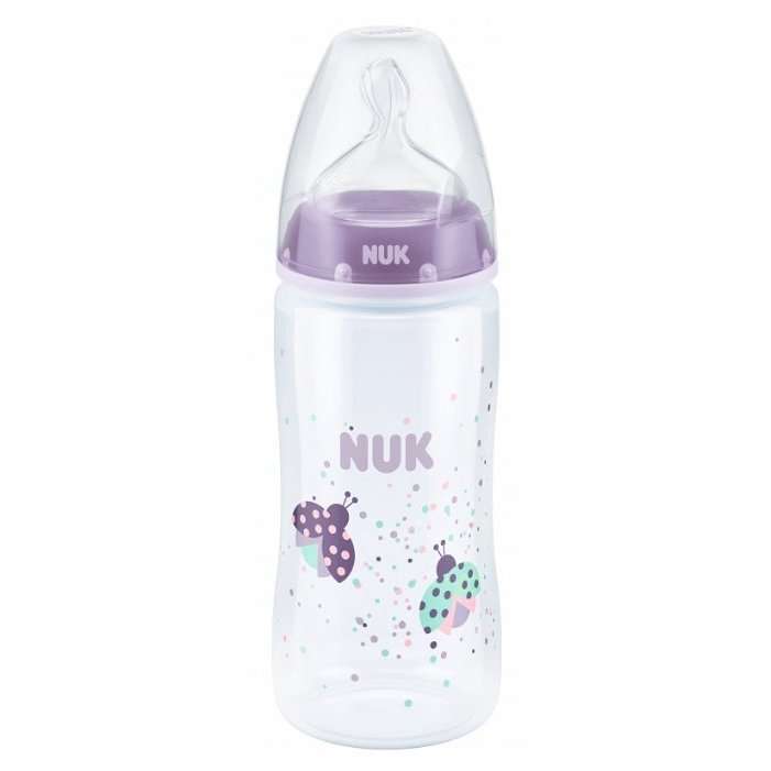 NUK First Choice Plus бутылочка из полипропилена 300 мл c соской из силикона, размер 1 с рождения