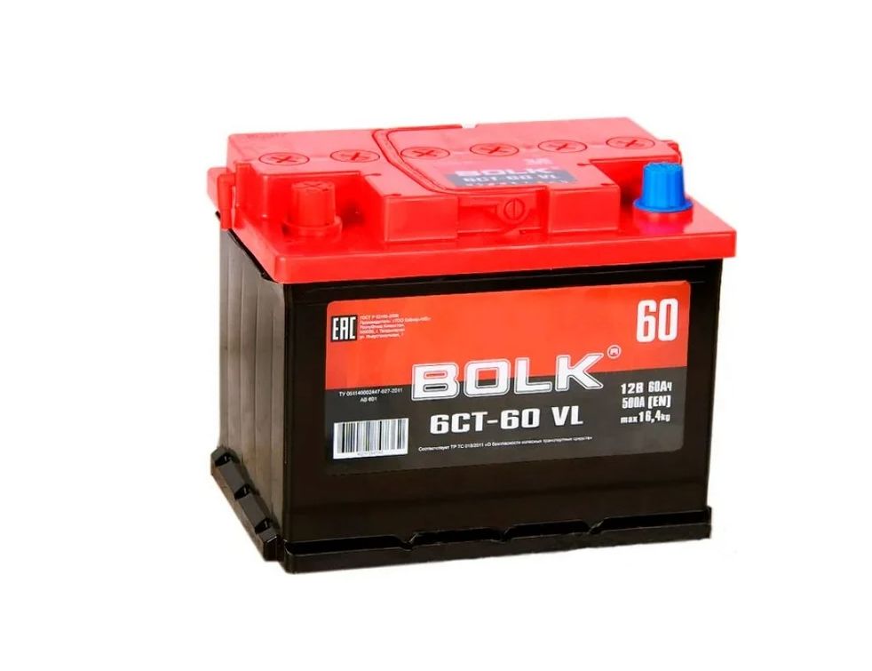 Автомобильный аккумулятор BOLK AB601