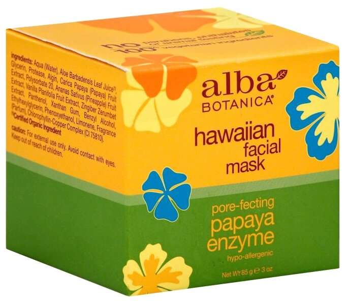 Alba Botanica Hawaiian Facial Mask Pore-Fecting Papaya Enzyme Энзимная маска с ферментами папайи