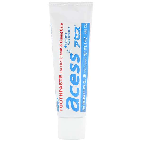 Sato Acess Toothpaste for Oral Care 4.2 oz (125 g) Sat-01401
