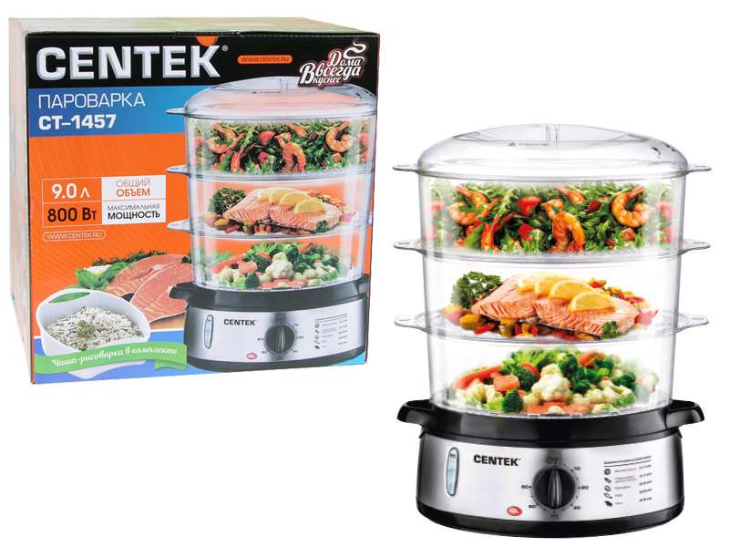 Пароварка CENTEK CT-1457 Пароварка CENTEK CT-1457