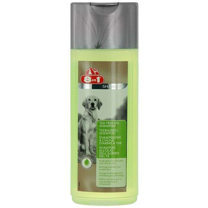 Шампунь 8 In 1 Tea Tree Oil Shampoo с маслом чайного дерева для собак 250 мл