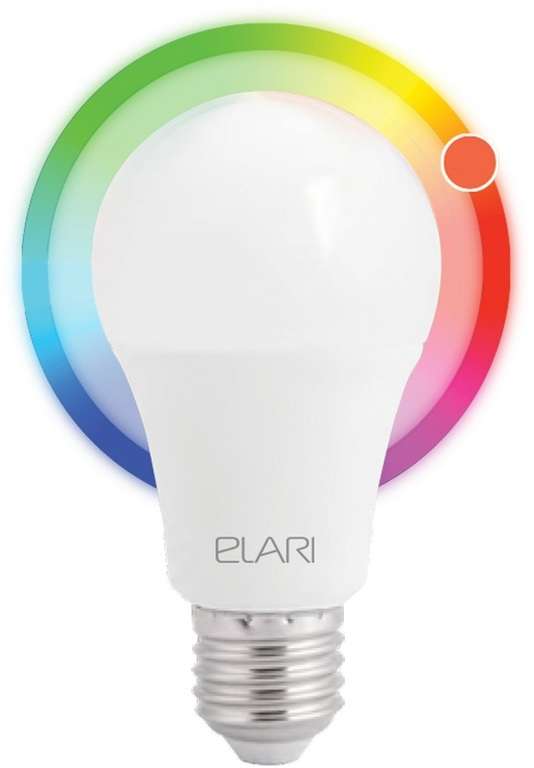 Лампа светодиодная ELARI SmartLED Color LMS-27, E27, A60, 9Вт
