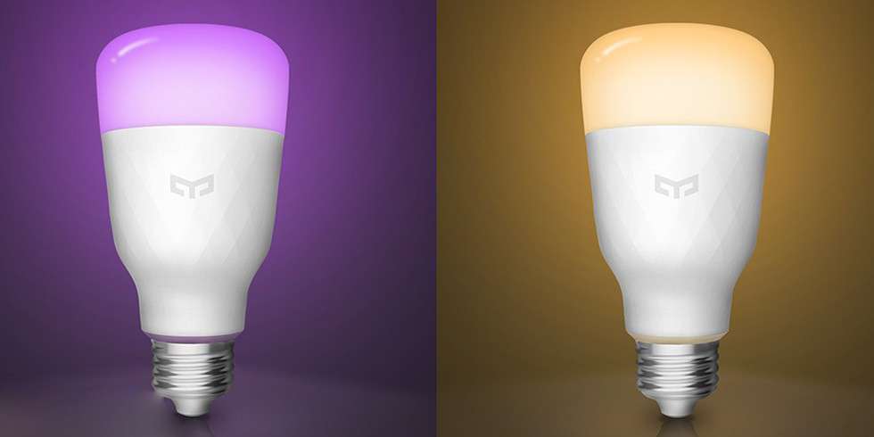 Лампа светодиодная Yeelight Smart LED Bulb Color (YLDP06YL), E27, 10Вт