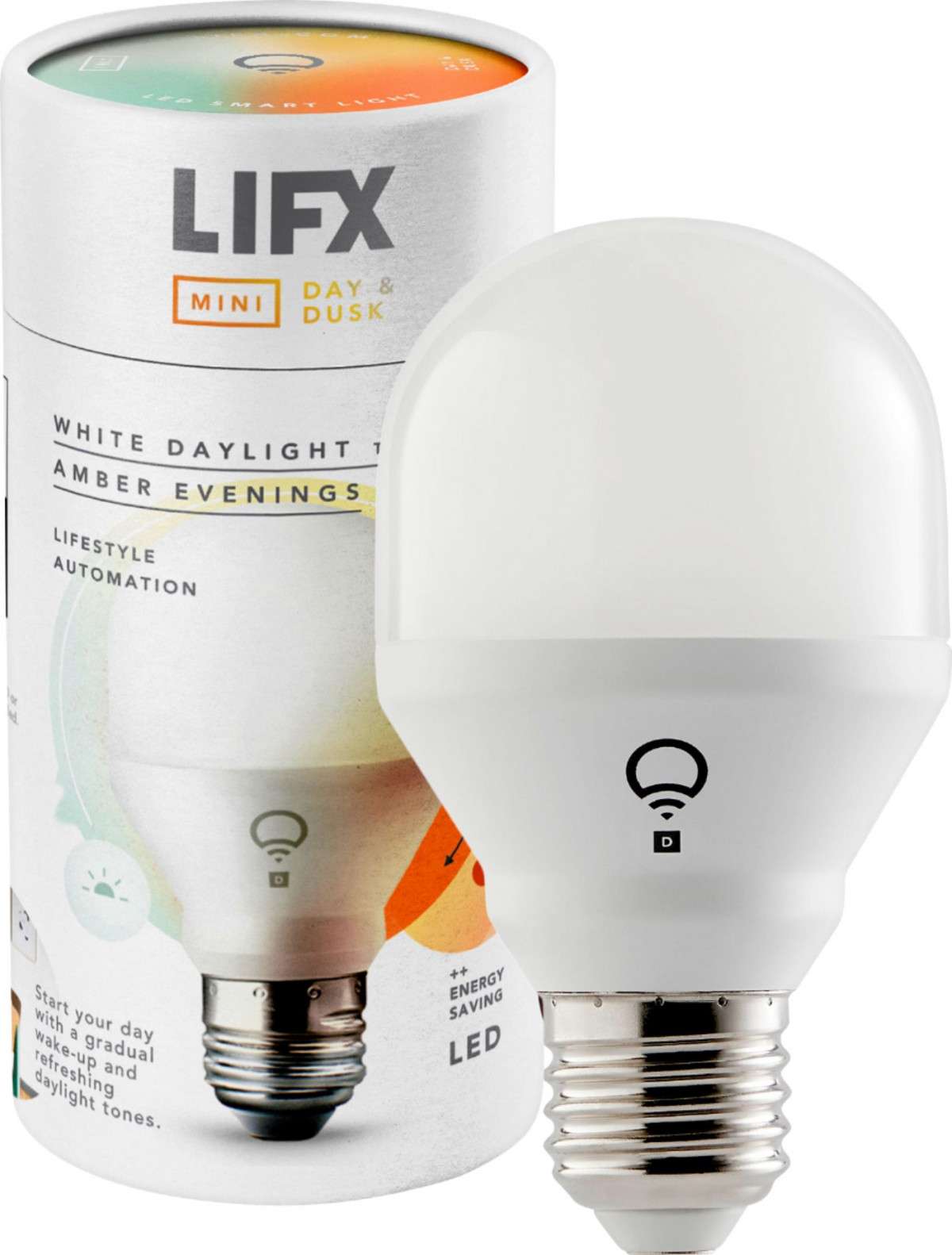 Лампа светодиодная LIFX Mini Day & Dusk, E27, 9Вт