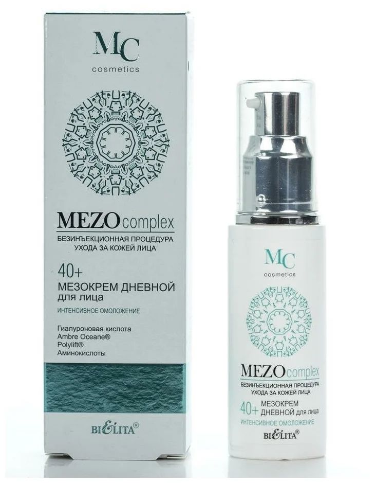 Крем Bielita MEZOcomplex для лица дневной 40+