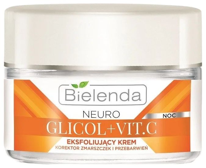 Bielenda Neuro Glicol+Vit.C Отшелушивающий крем корректор морщин и пигментных пятен