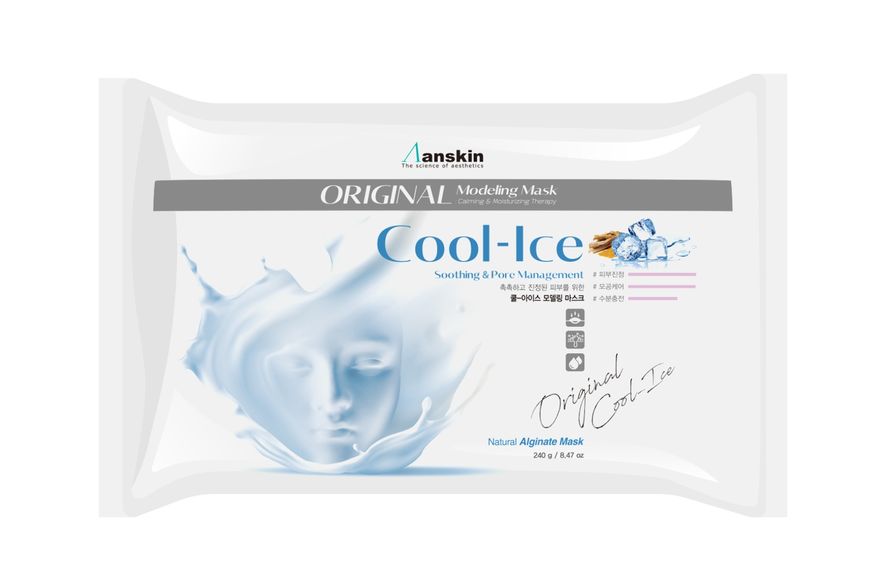 Anskin маска альгинатная Cool-Ice c охлаждающим и успокаивающим эффектом