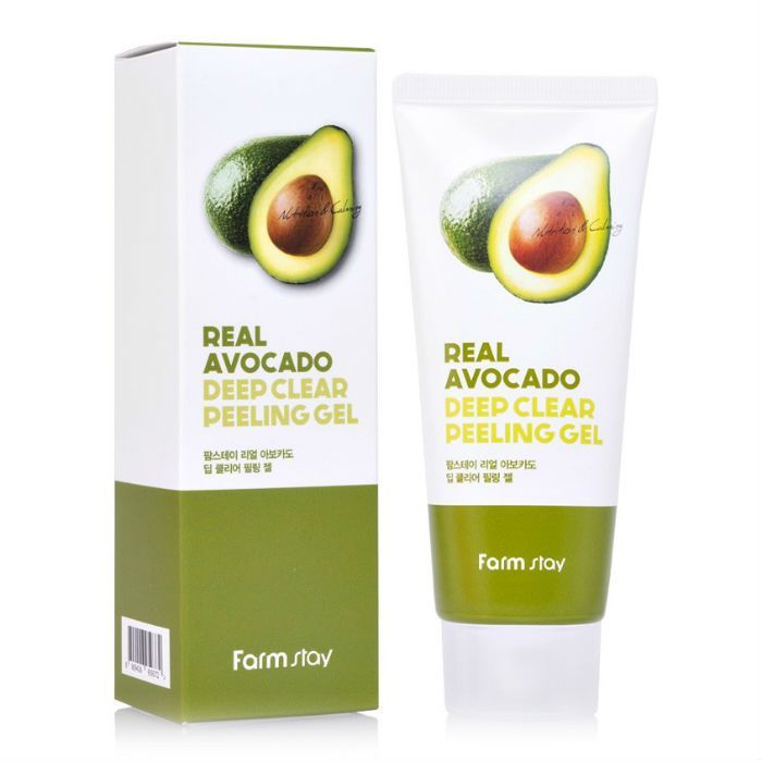 Farmstay пилинг-гель для лица Deep Clear Peeling Gel Real Avocado