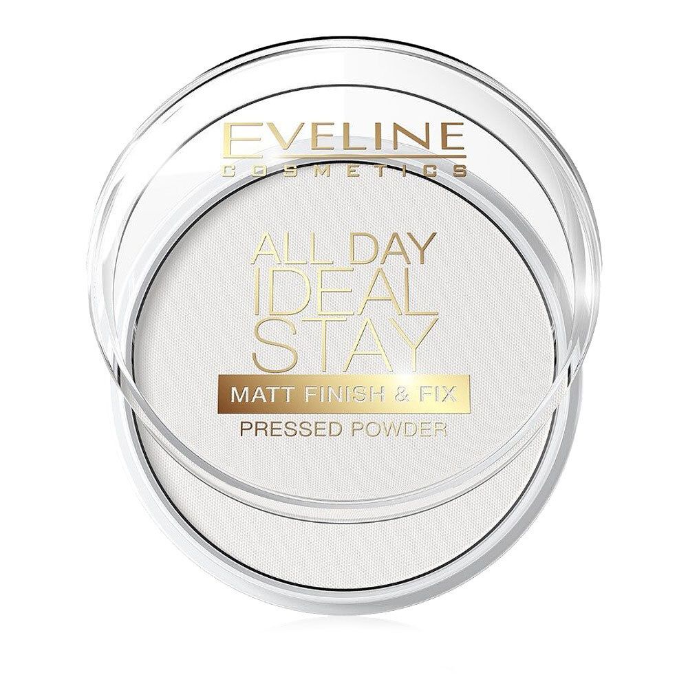 Eveline Cosmetics Пудра компактная All Day Ideal Stay Matt Finish & Fix White 60