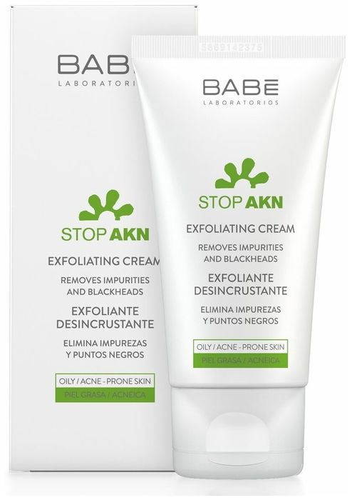BABE Laboratorios Очищающий крем для умывания лица с отшелушивающим эффектом Stop AKN