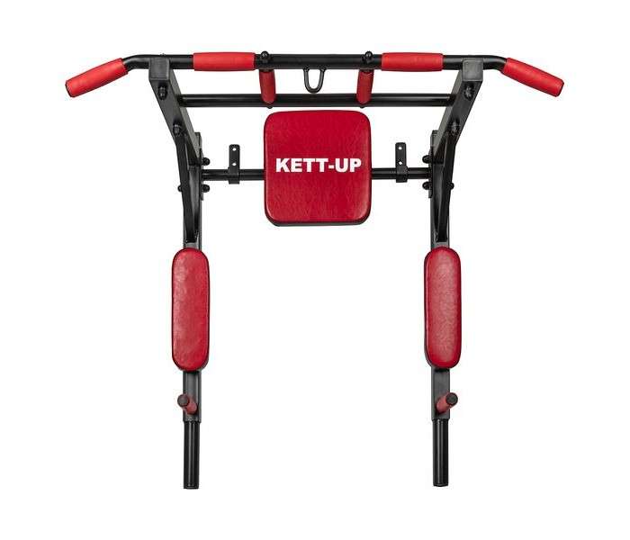 Турник KETT-UP Kraft треххватный черный/красный