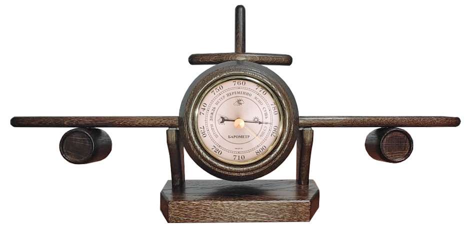 Барометр настенный БМ-24 Самолёт, плюс настольная подставка