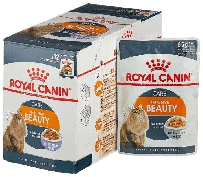 Консервы для взрослых кошек ROYAL CANIN Intense Beauty желе 85г