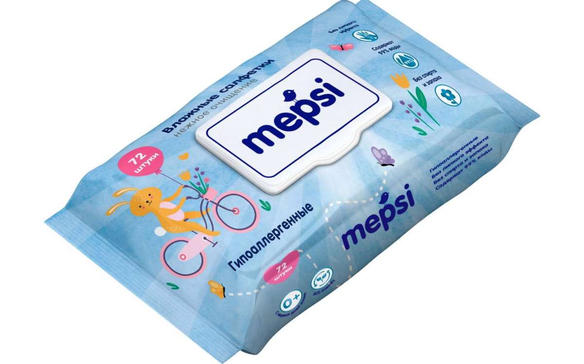 Влажные салфетки MEPSI гипоаллергенные детские