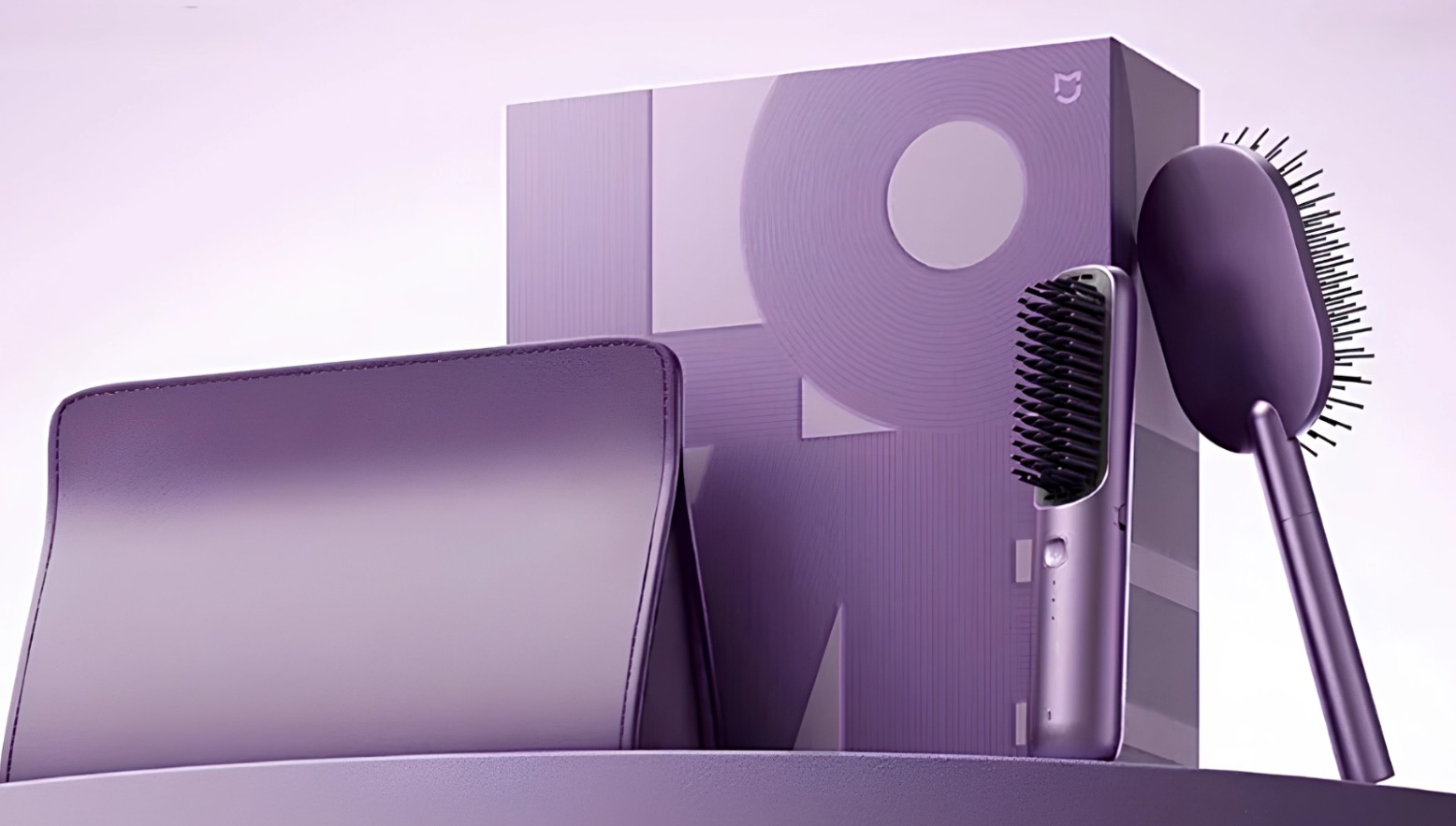 Расчёска Xiaomi Mijia Zhenai Gift Box Purple — набор для ухода и укладки волос с ионизацией.