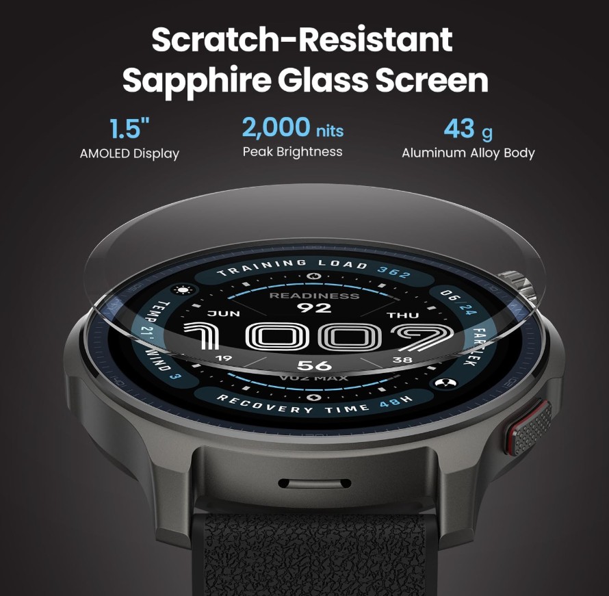 Умные часы Amazfit Balance 2 и ремешок Helio Strap вышли в Индии.